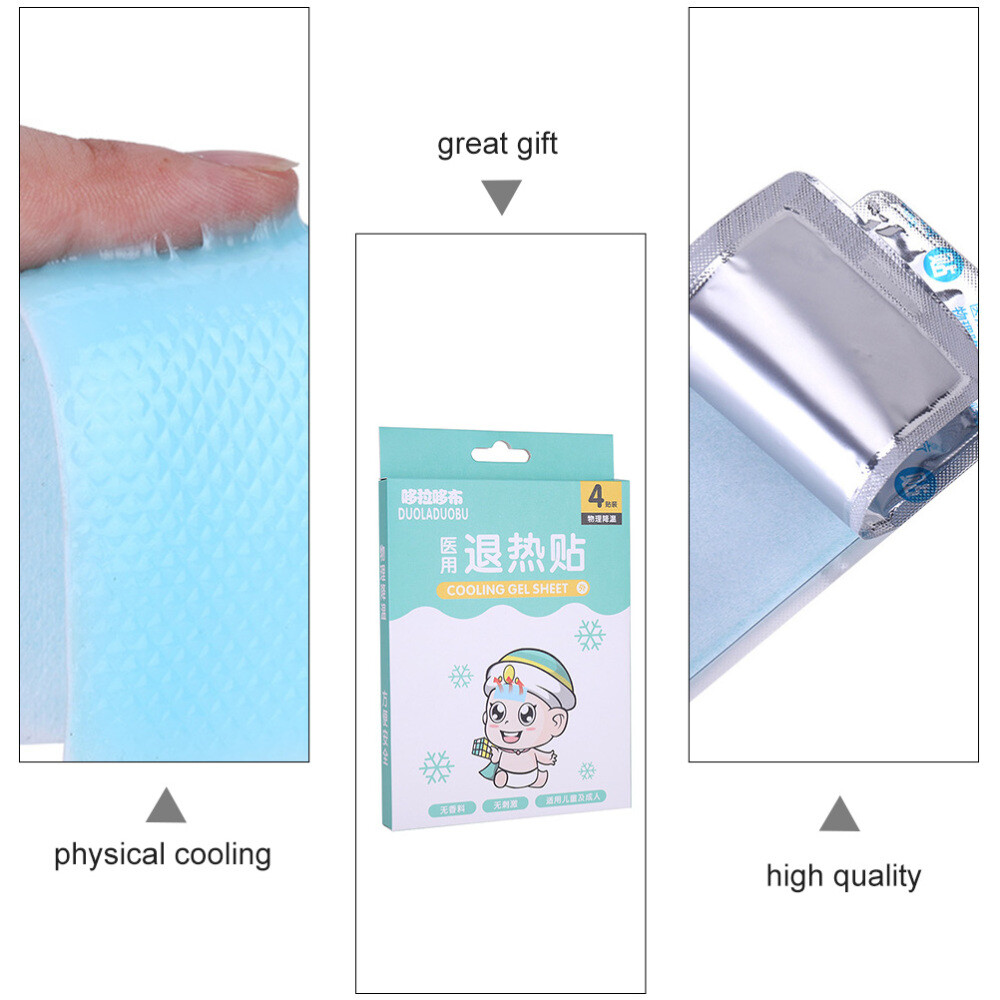2 Boxes Cooling Stickers Child Forehead Cold Pads Headache Patch eBay