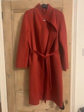 Max Mara Red Cashmere Lilia Coat £3895 Uk 10