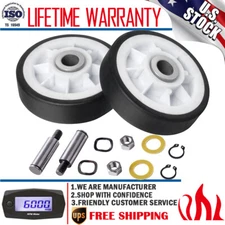 2Pack 303373K Dryer Roller Wheel Drum Support For Maytag Crosley 12001541 312948