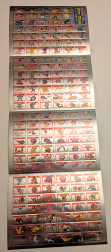 Full Set Of 151 Japanese Pokémon Rock Paper Scissors Punch Outs Sheet - NM 1999 - Picture 3 of 22