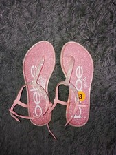 Bebe Girls Pink Diamond Sandals Size 2/3