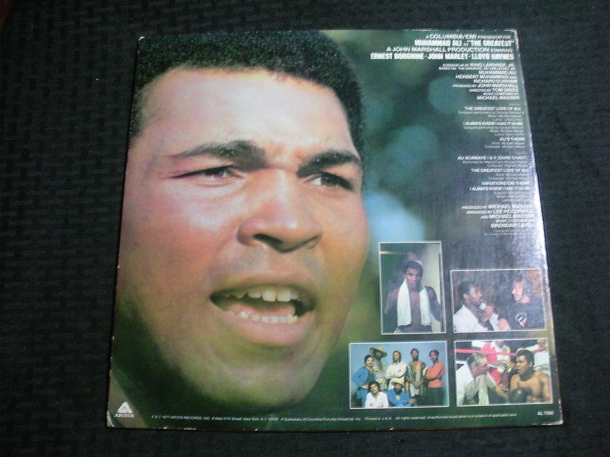 1977 Muhammad Ali In The Greatest Soundtrack LP EX/VG+ Arista