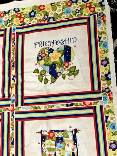 Friendship Patchwork 12 Sq Panel Cheater by Jodi Hought Connecting Threads - Picture 5 of 14