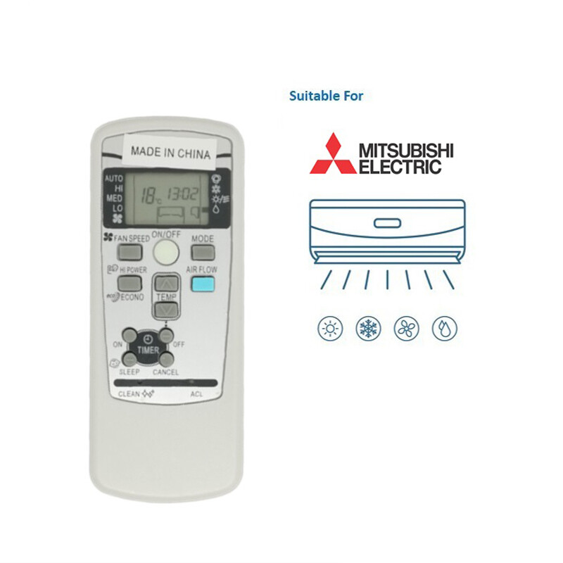 Mando A Distancia Repuesto Para Aire Acondicionado Mitsubishi - Compatible Con Modelos RKX502A001, RKX502A007P, RKX502A001P