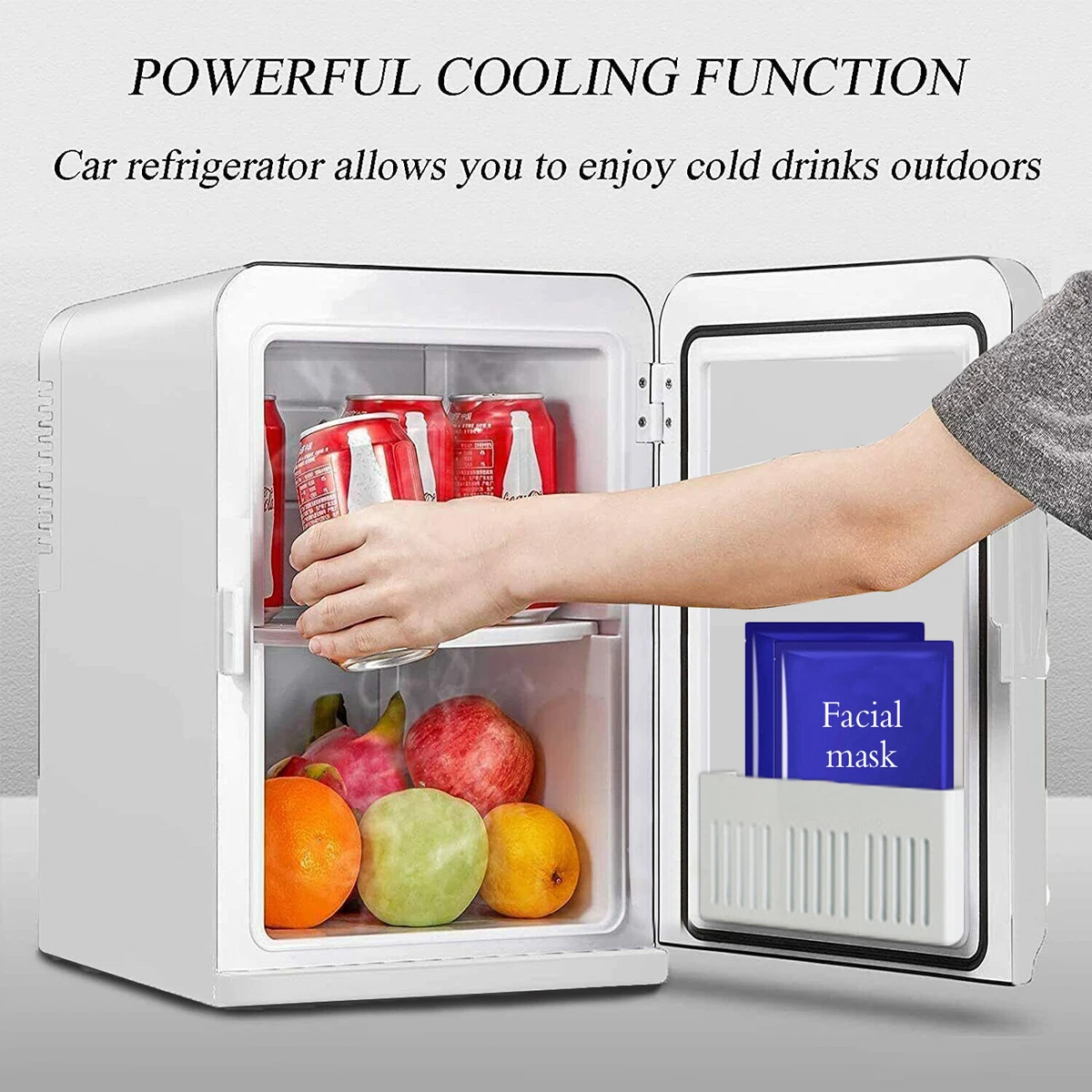 8L Portable Mini Fridge Table Top Electric Small Cooler Car Ice Box Office  Home