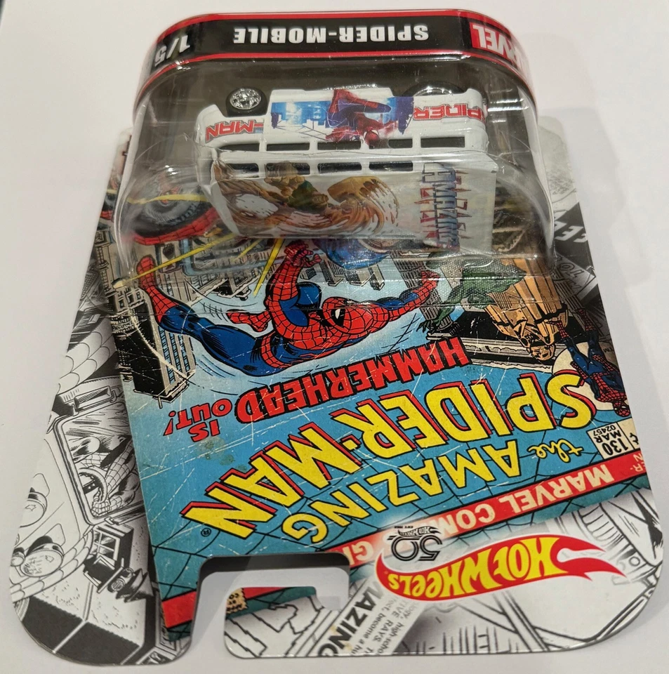 VW Drag Bus Spiderman Custom Hot Wheels Retro Model Car - Image 2 of 3