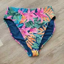NWOT Shade Shore Tropical Floral Medium Coverage Bikini Bottom Size S