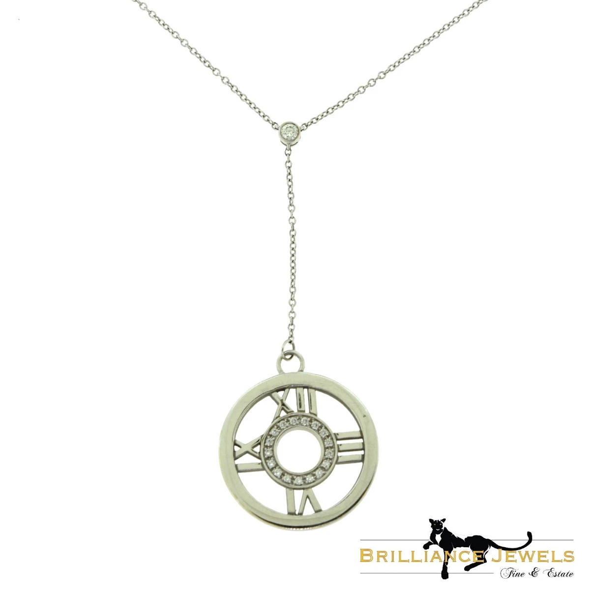 Tiffany Co Tiffany Atlas Diamond Circle Roman Numeral Gold