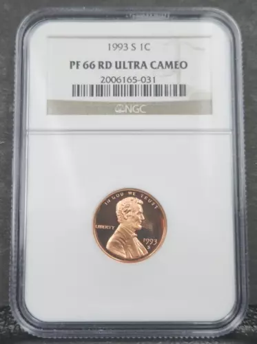 1993-S Lincoln Proof Cent PF 66 RD Ultra Cameo NGC #836
