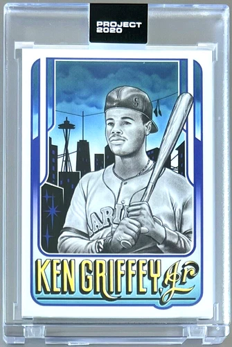 TOPPS PROJECT 2020 #177 KEN GRIFFEY, JR Artist MISTER CARTOON MARINERS 1989 #41T