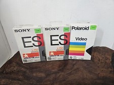 Lot Of 3 L-750 Beta Max Blank Tapes 4.5 Hours 222 Meters Sony And Polaroid