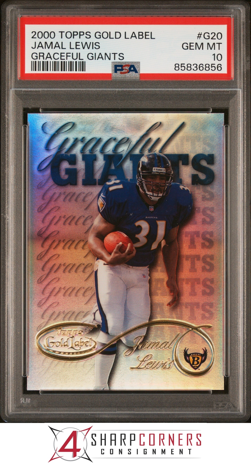 Jamal Lewis Topps Gold Label Graceful Giants #G20 Graceful Giants