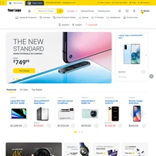 Electronic Products Website Design with Free VPS Web Hosting & Installation