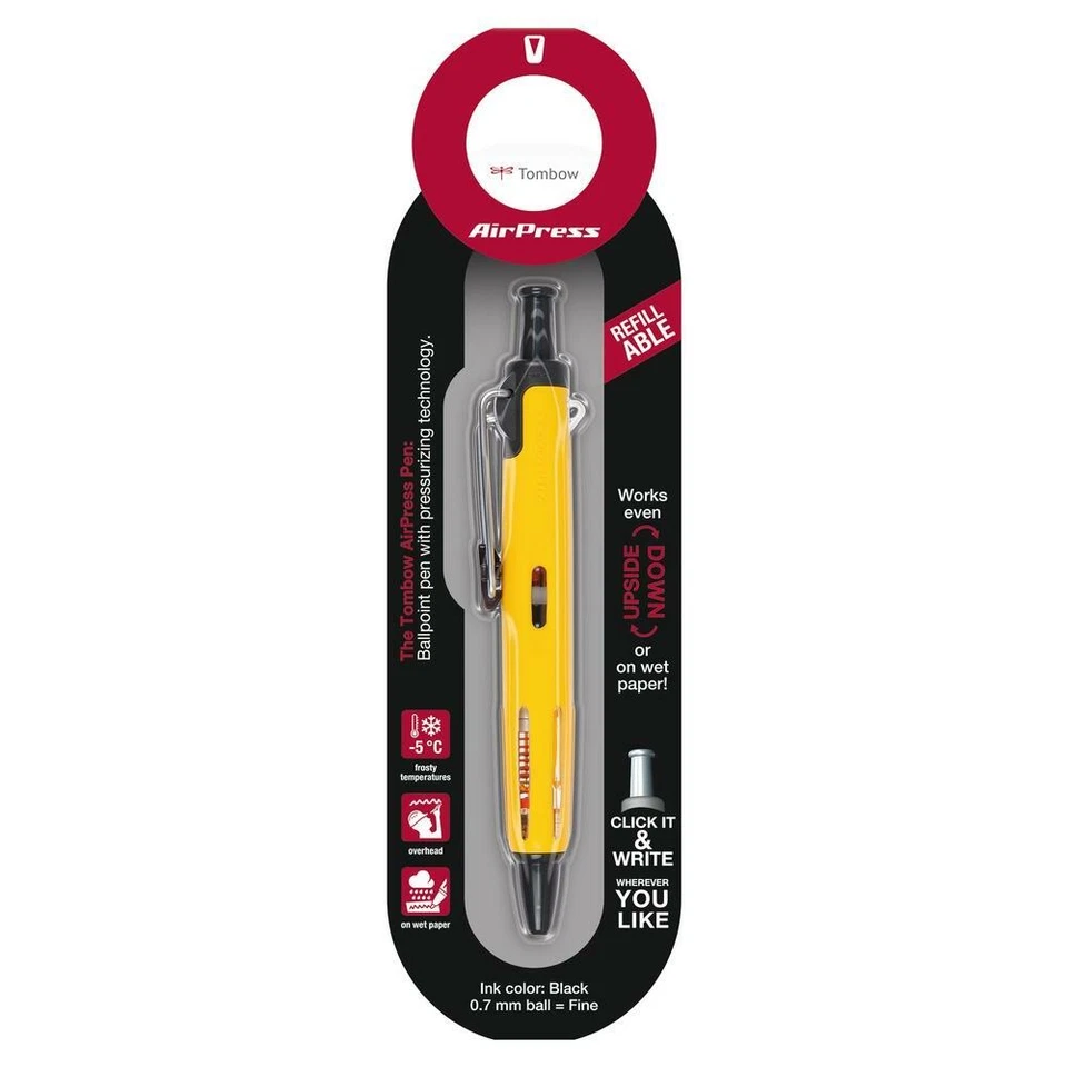 [BC-AP52] TOMBOW Stylo Bille Tout Terrain AirPress Pen jaune