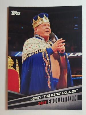 2018 Topps WWE Evolution #E-22 2017 ''THE KING'' JERRY LAWLER