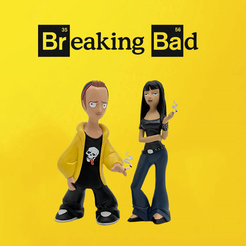 Breaking Bad Jesse Pinkman and Jane Margol Figures Miniature