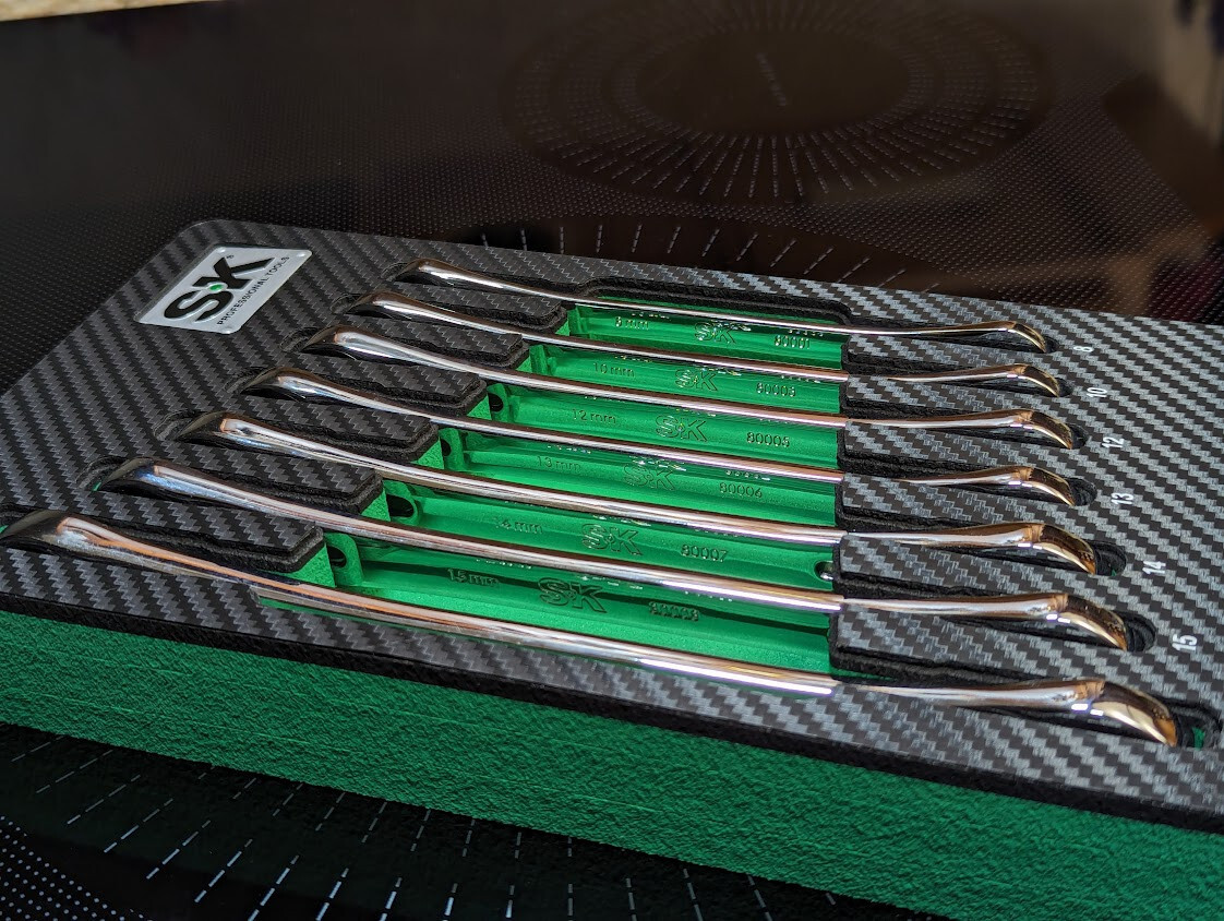 NEW SK Professional Tools 7 Pc XFrame Metric Ratcheting Wrench Set