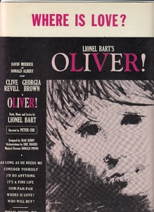 Where Is Love Book Music And Lyrics By Lionel Bart S Oliver