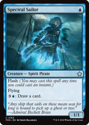 x4 Spectral Sailor FDN Foundations MTG 164 UNCOMMON M/NM 4x