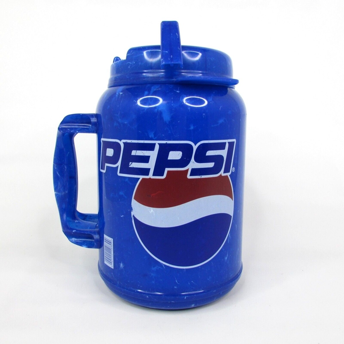 PEPSI Whirley Large Plastic 64 Oz. Travel Mug Handled Cup with Lid