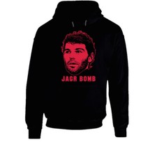 Jaromir Jagr Hockey New Jersey Jagr Bomb Hoodie