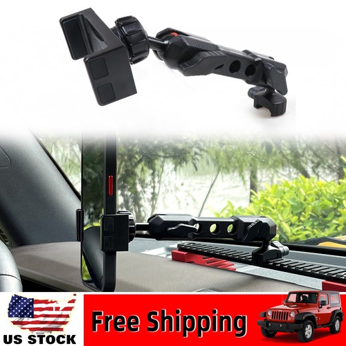 Support Téléphone Pour Jeep Wrangler JL & JT (2018-2021) - Noir Fibre Carbone - Neuf