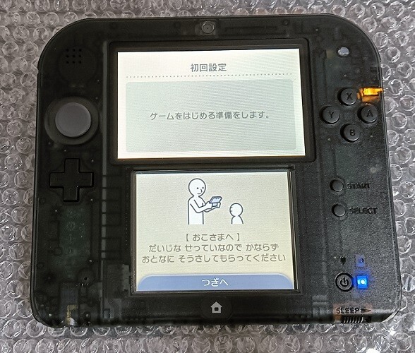 Nintendo 2DS Clear Black Console only Used tested Nintendo 2DS