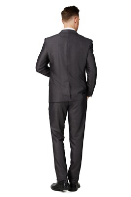 grey dress pants black vest Black n Bianco Boys Slim Fit Gray Vest Suit Set with Tie Shirt and Pants. 519