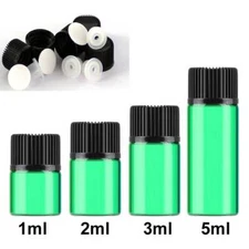 1ml - 5ml Multi-color Small Vials Glass Bottle for Essential Oil Orifice Reducer