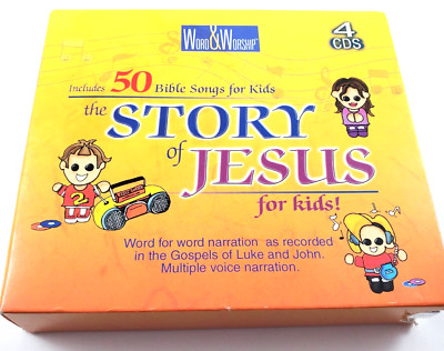 The Story of Jesus for Kids 50 Bible Songs 4 CD Set World & Worship New ...