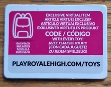 Roblox Royale High BACKPACK ASSORTED MYSTERY virtual RARE CODE SENT via MESSAGE