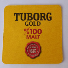 Tuborg - Tuborg Gold - 100% Malt - Beer Mat