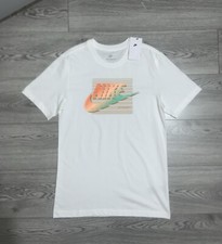 Image of Nike Sportswear Swoosh Size Small Men's T-Shirt White FQ7995-100