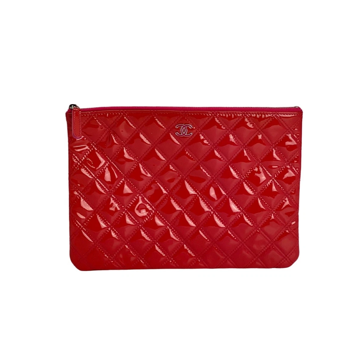 Pink patent clutch bag sale