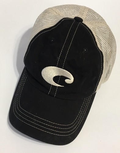 Costa De Mar Black tan Mesh Trucker 