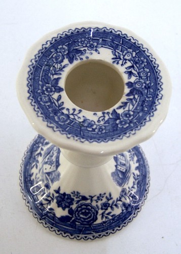 Kerzenständer Villeroy & Boch Burgenland blau Kerzenhalter Porzellan 11,7 cm - Picture 4 of 6