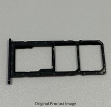 OEM Dual Sim Card SD Card Holder For Samsung Galaxy A01 A015/2020 - Black