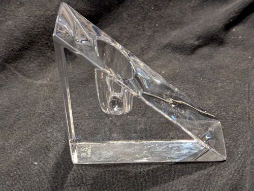 Set di 2 - Mikasa Serie Platino Cristallo "Prisma Tri-Candeleholder" - LEGGI BENE - Foto 2 di 13