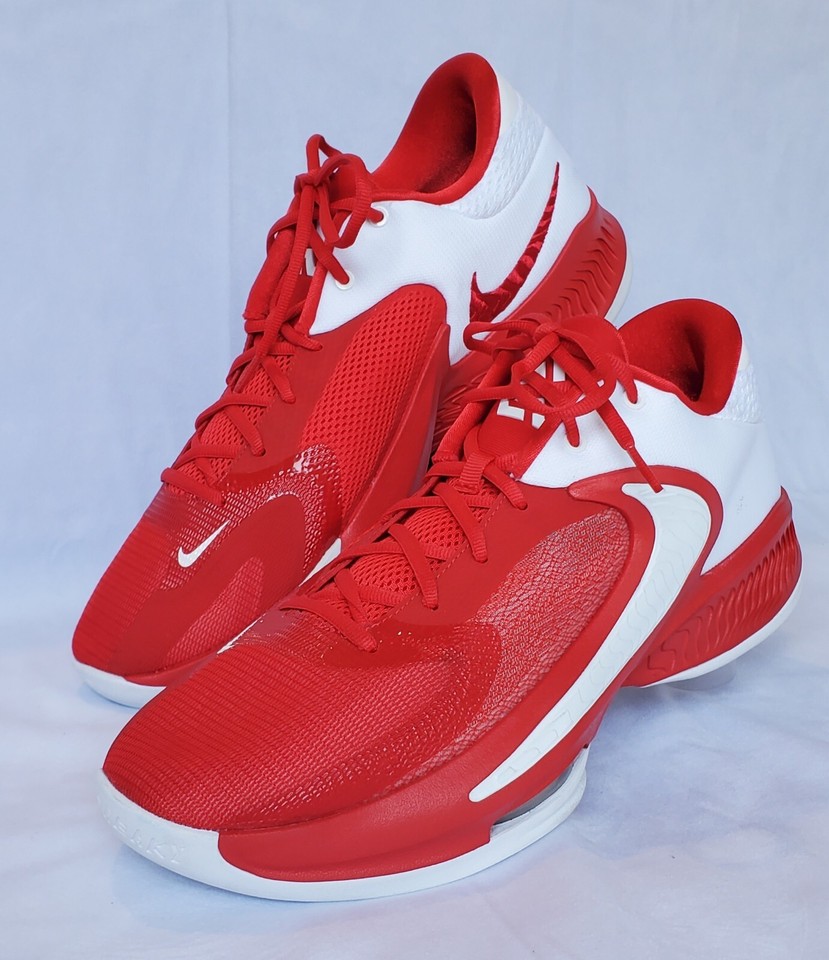 NWOB Nike Zoom Freak 4 TB Size 14 Basketball Shoes Red White DX6652602 Giannis eBay