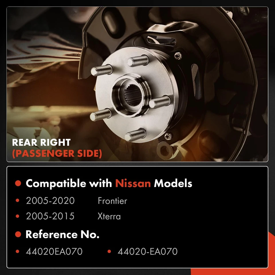 Protetor contra poeira de freio traseiro de passageiros para Nissan Frontier 2005-2020 Xterra 2005-2015 - Imagem 2 de 4