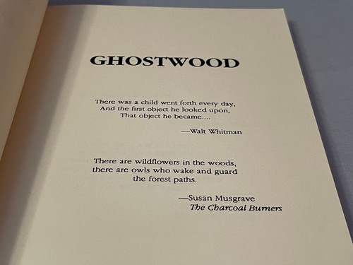 HAND SIGNED Charles De Lint "Ghostwood" (1990, Axolotl Pres, Paperback) - Picture 8 of 11