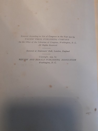 Christ's Object Lessons by Ellen G. weiß sehr guter Zustand 1923 Edition selten antik - Bild 3 von 5