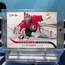 2009-10 O-Pee-Chee #CB-KS, KIM ST. PIERRE SP🔥🔥🔥Women Canadian Heroes (Crease)