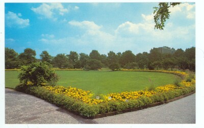 FLUSHING,NEW YORK-QUEENS BOTANICIAL GARDEN--ANNUAL BORDER-#82962-(NY-F*)