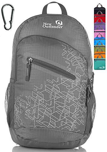 Outlander Packable Handy Lightweight Travel Hiking Backpack Daypack Grey