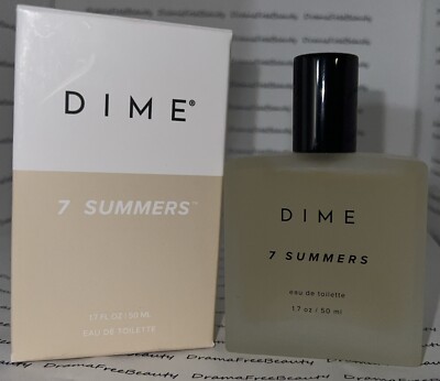 Dime Beauty ~ 7 SUMMERS ~ Clean Eau De Toilette EDT Perfum Spray 1.7oz/50ml BNIB
