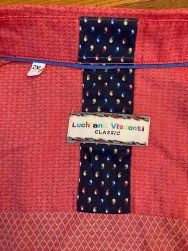 Luchino Visconti Classic Langarm Premium Hemd Rot @XL - Bild 6 von 6