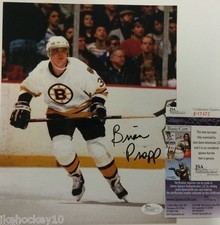 BRIAN PROPP AUTOGRAPHED SIGNED BOSTON BRUINS 8x10 PHOTO JSA  COA   