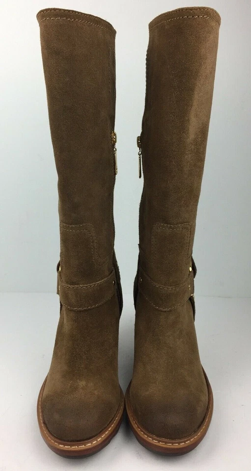 Talbots Sallie 2 Boots Women's 7.5 B (M) Sepia Brown Leather Equestrian Buckle - Image 2 of 4