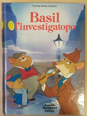 Basil Investigatopo Ed Mondadori 1987 Walt Disney Disneyana Hardcover